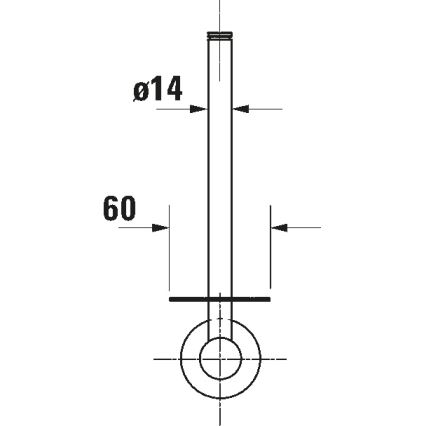Duravit 99154600 - Držák toaletního papíru D-CODE matná černá