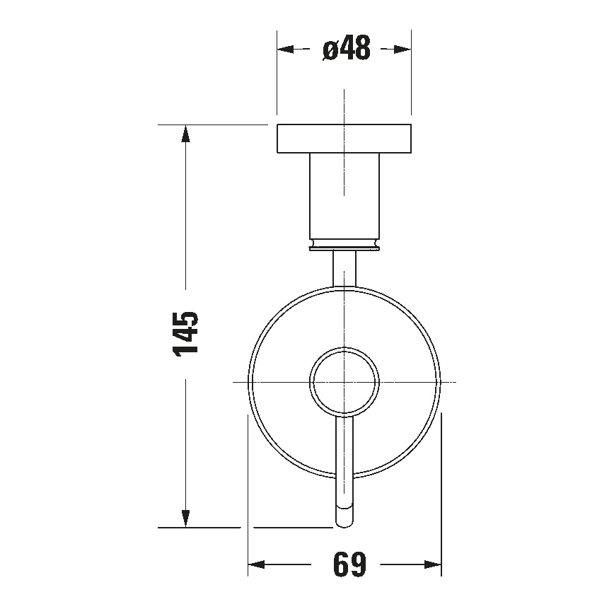 Duravit 99164600 - Nástěnný dávkovač mýdla D-CODE 390 ml mléčné sklo/matná černá
