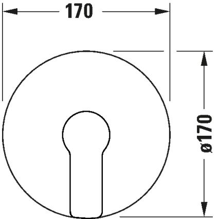 Duravit DC4210010046 - Sprchová baterie pro podomítkovou instalaci D-CODE matná černá