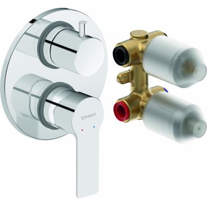Duravit DC5210008010 - Sprchová baterie pro podomítkovou instalaci D-CODE lesklý chrom