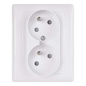 Dvojitá zásuvka domovní FRENCH 250V/16A
