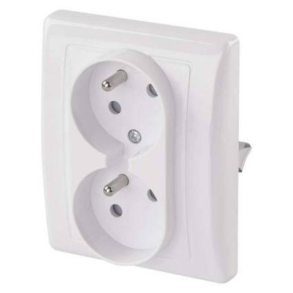 Dvojitá zásuvka domovní FRENCH 250V/16A