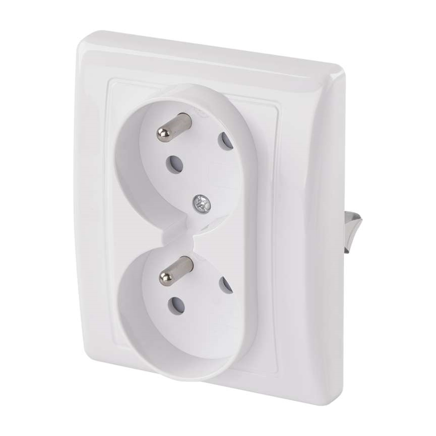 Dvojitá zásuvka domovní FRENCH 250V/16A