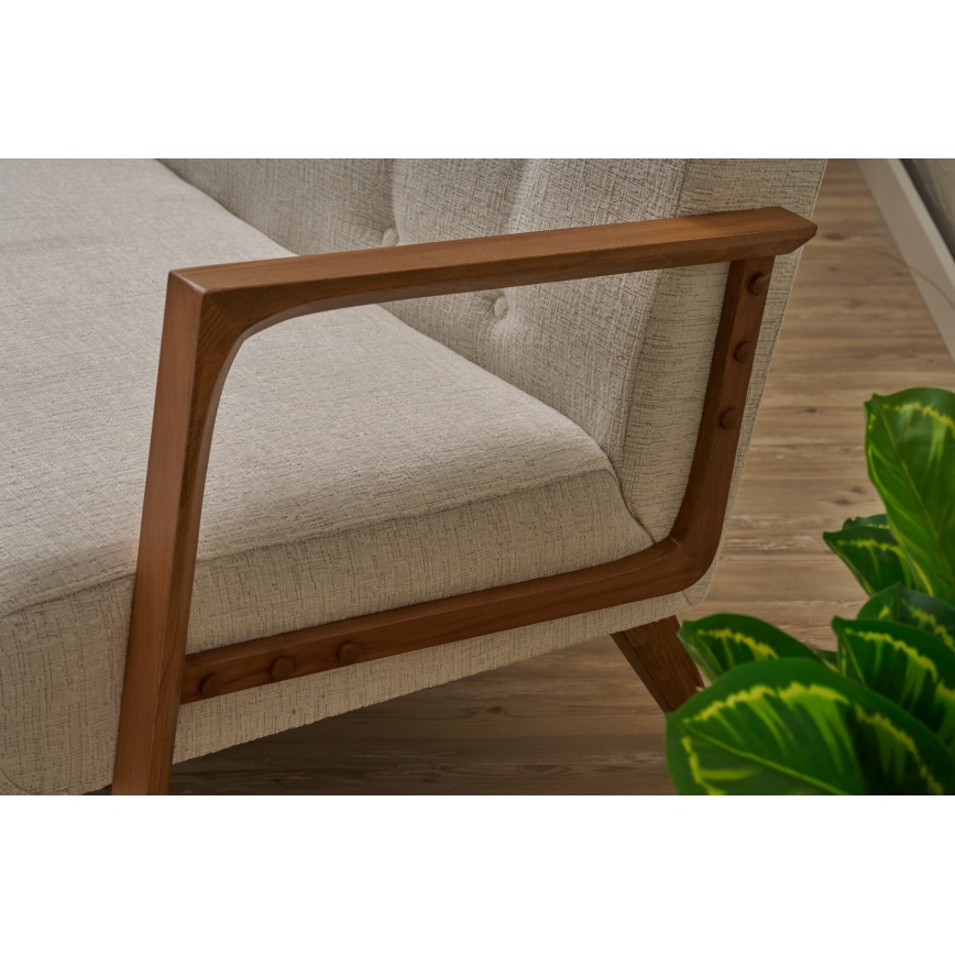 Dvoumístná pohovka TUMI krémová