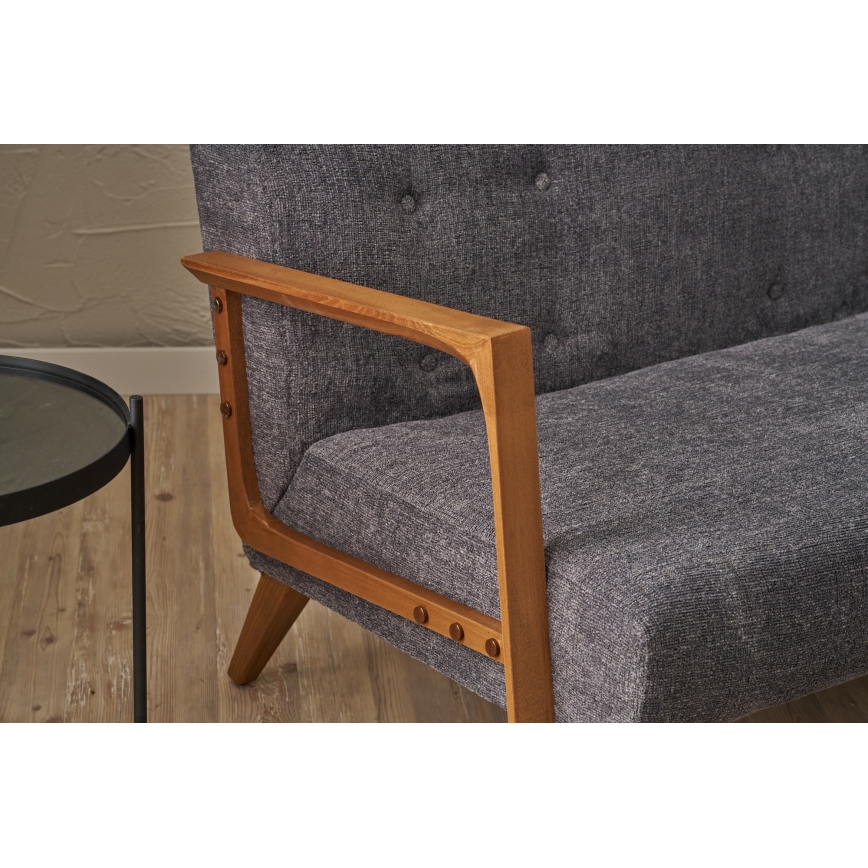 Dvoumístná pohovka TUMI šedá