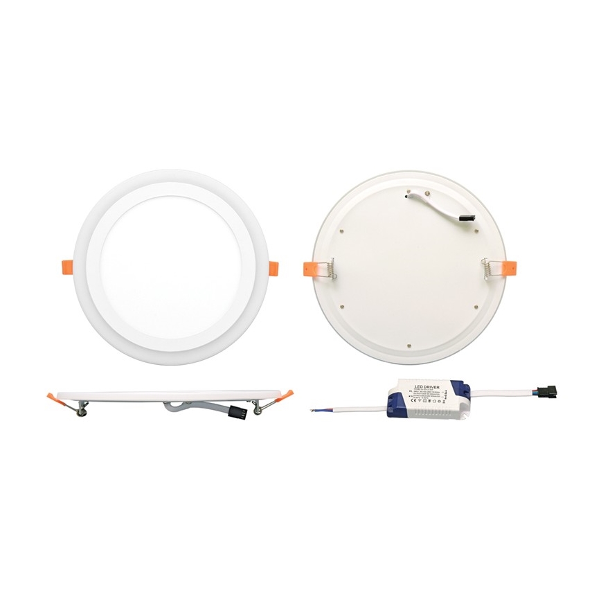 LED Podhledové svítidlo DUO LED/18W/230V + LED/6W