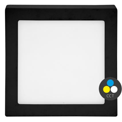 LED Stropní svítidlo RAFA LED/25W/230V 3000/4000/6000K 30x30 cm černá