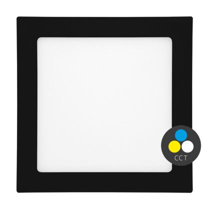 LED Koupelnové podhledové svítidlo RAFA LED/18W/230V 3000/4000/6000K 22x22 cm IP44 černá