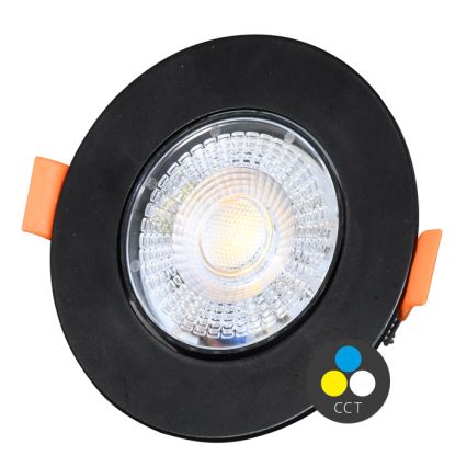LED Stmívatelné podhledové svítidlo ZITA LED/3/5/7W/230V 3000/4000/6000K pr. 9 cm černá