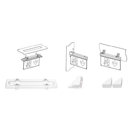 LED Nouzové svítidlo ALPHA LED/2,7W/230V 6000K 800 mAh