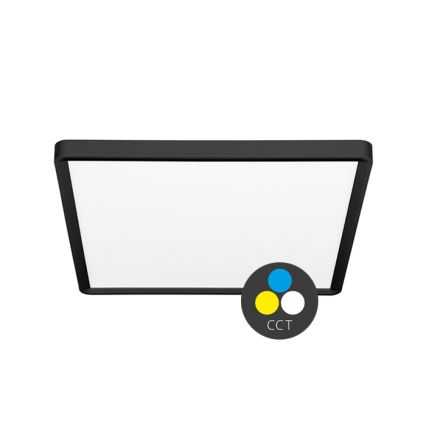 LED Stropní svítidlo TERY LED/24W/230V 3000/4000/6000K 30x30 cm IP40 černá