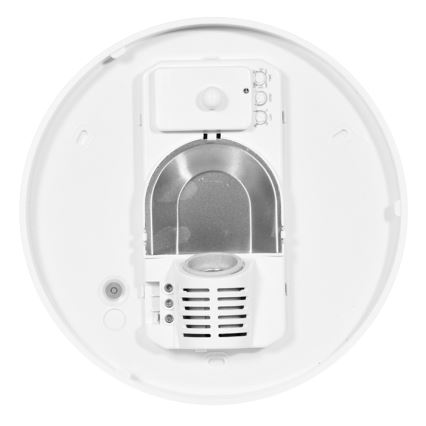 Venkovní stropní svítidlo se senzorem HECTOR 1xE27/60W/230V pr. 30 cm IP44 opál bílá