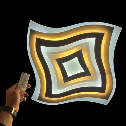 LED Stmívatelné stropní svítidlo ART LED/130W/230V + dálkové ovládání