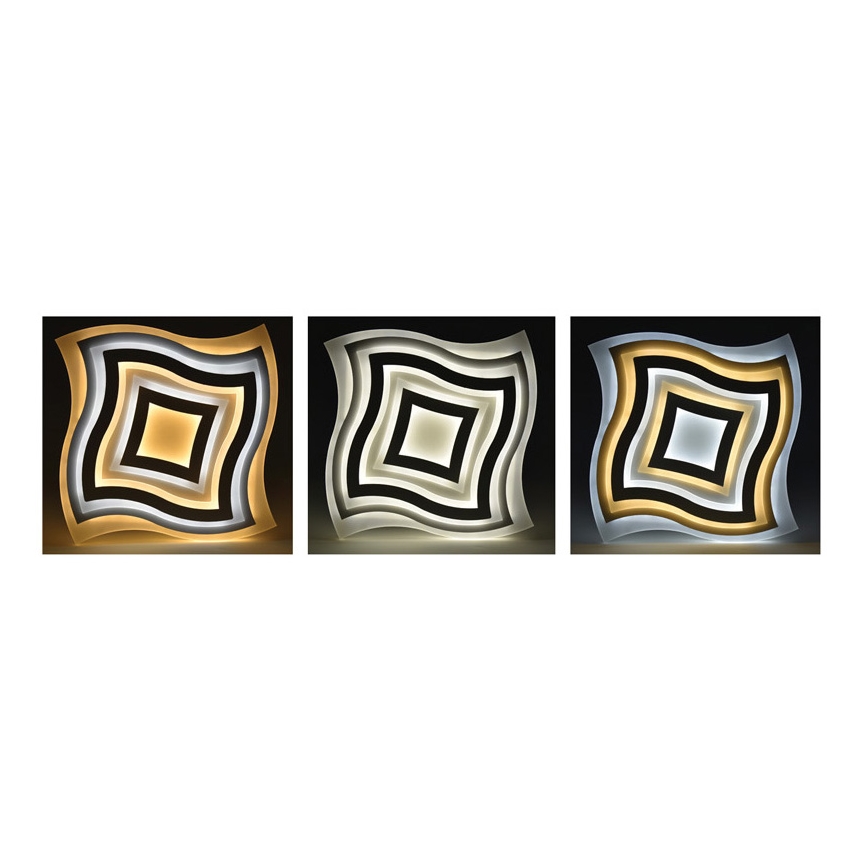 LED Stmívatelné stropní svítidlo ART LED/130W/230V + dálkové ovládání