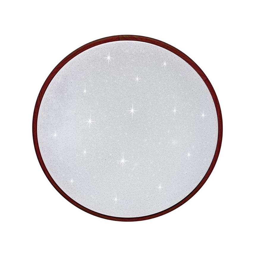 LED Stmívatelné stropní svítidlo LENA LED/24W/230V 3000-6500K dub + dálkové ovládání