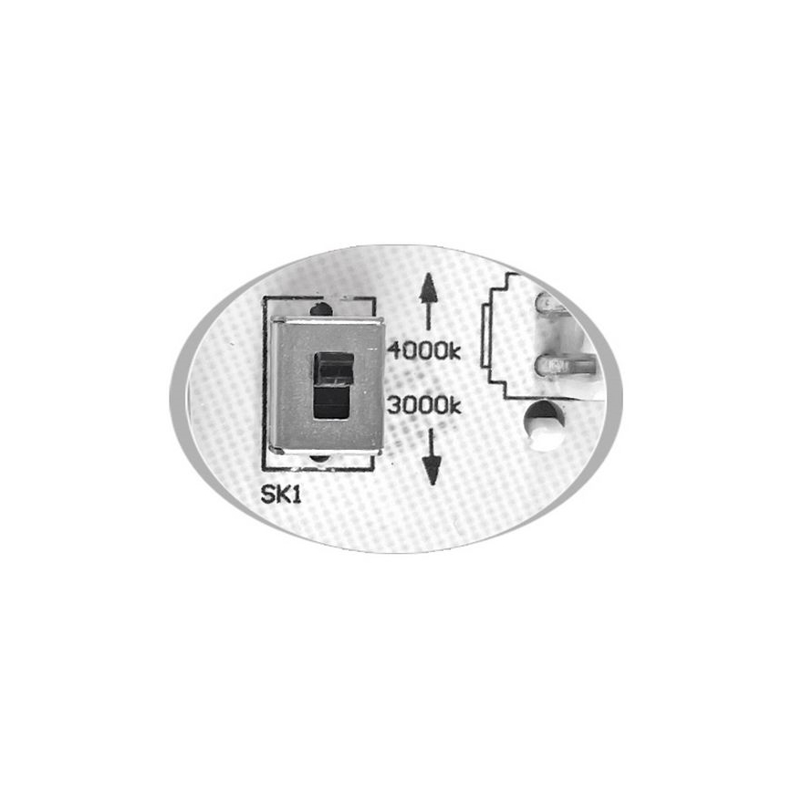 LED Venkovní stropní svítidlo MARTIN LED/15W/230V 3000/4000K pr. 30 cm IP65 černá