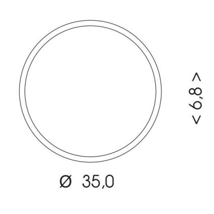 LED Venkovní stropní svítidlo MARTIN LED/25W/230V 3000/4000K pr. 35 cm IP65 bílá