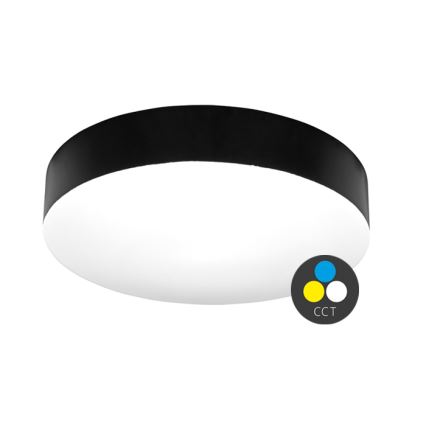 LED Koupelnové stropní svítidlo MAKARON LED/24W/230V 3000/4000/6000K pr. 30 cm IP44 černá