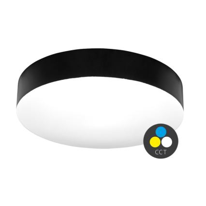 LED Koupelnové stropní svítidlo MAKARON LED/36W/230V 3000/4000/6000K pr. 40 cm IP44 černá