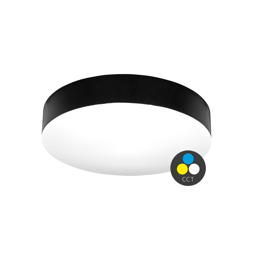 LED Koupelnové stropní svítidlo MAKARON LED/36W/230V 3000/4000/6000K pr. 40 cm IP44 černá