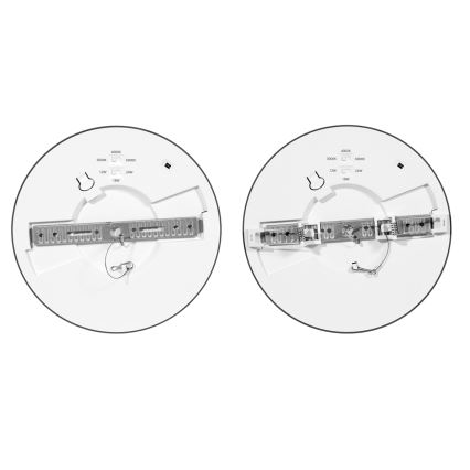 LED Stmívatelné podhledové svítidlo se senzorem LEXA LED/12/18/24W/230V 3000/4000/6000K pr. 30 cm černá