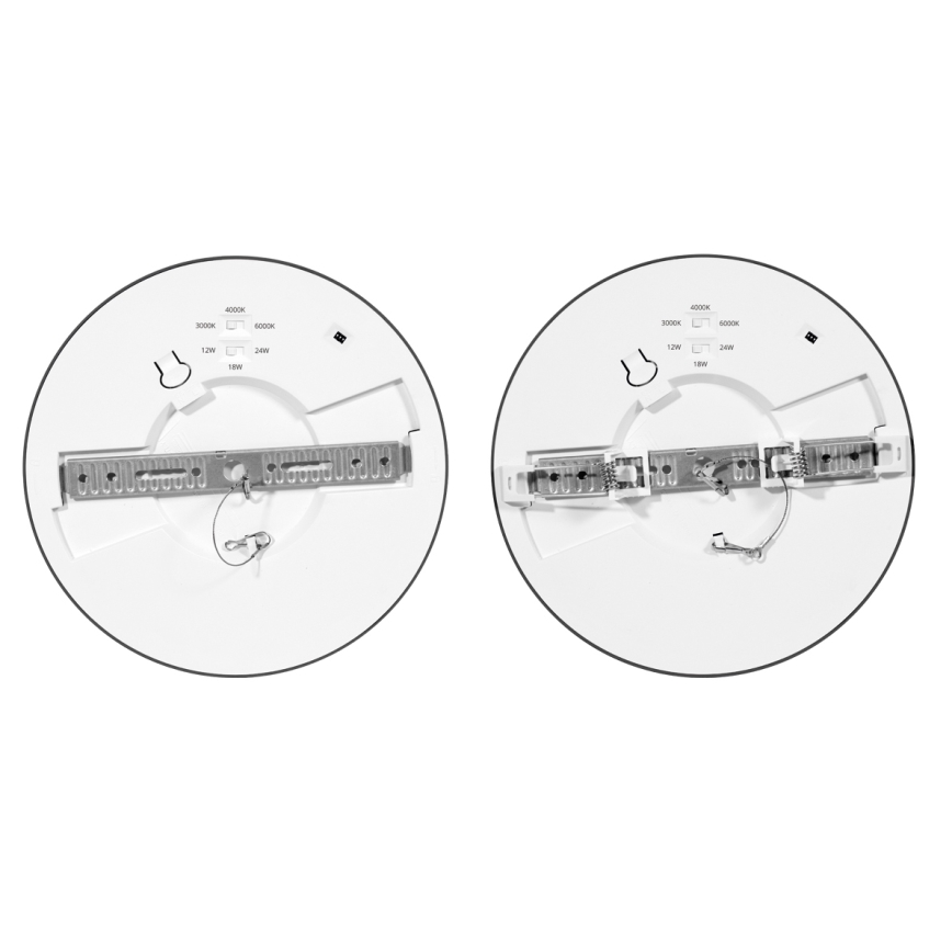 LED Stmívatelné podhledové svítidlo se senzorem LEXA LED/12/18/24W/230V 3000/4000/6000K pr. 30 cm černá