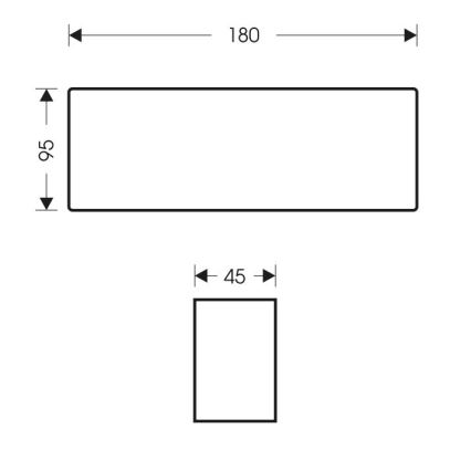 LED Venkovní nástěnné svítidlo BRICK 2xLED/6W/230V 3000/4000/6500K IP65 bílá