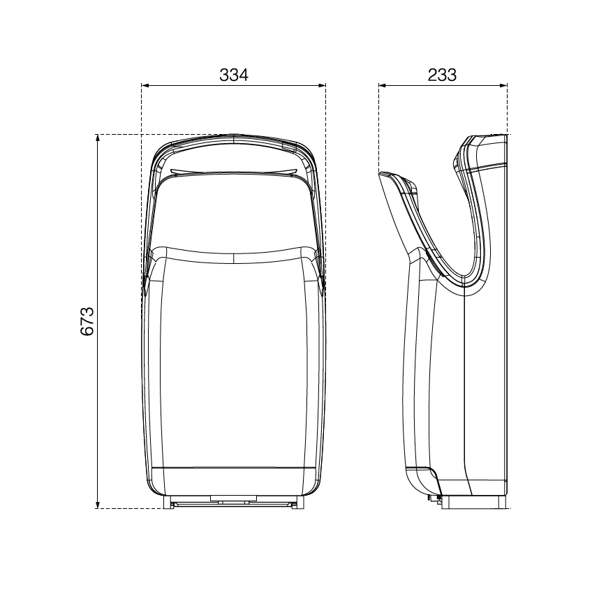 EcoStep 10005 - Osoušeč rukou R1.1 750/1000W/230V perleťově bílá
