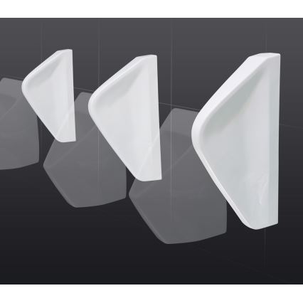 EcoStep 33001 - Pisoárová dělicí stěna 57,5x36 cm keramika/bílá