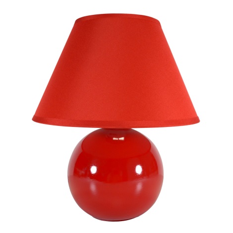 EGLO 23876 - Stolní lampa TINA 1xE14/40W červená
