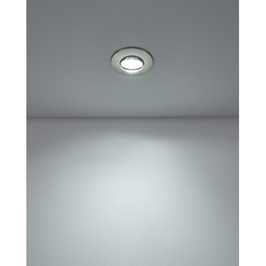 Eglo - SADA 7xLED Podhledové svítidlo LED/4,9W/230V 2700/4000/6500K pr. 9 cm matný chrom