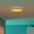 Eglo 300686 - LED RGBW Stmívatelné stropní svítidlo MASSIGNANO-Z LED/18,5W/230V 2700-6500K pr. 40 cm bílá + dálkové ovládání