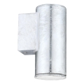 Eglo 30908 - LED Venkovní nástěnné svítidlo RIGA 1xGU10/2,8W/230V IP44 stříbrná
