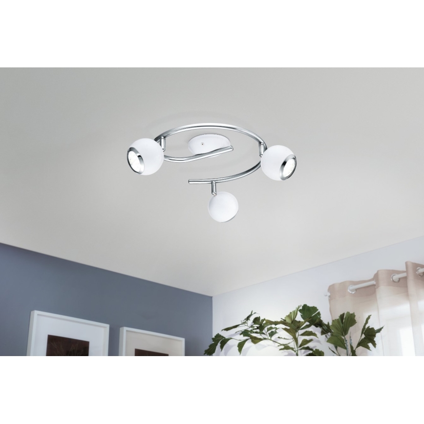 EGLO - LED Bodové svítidlo 3xGU10/3W LED