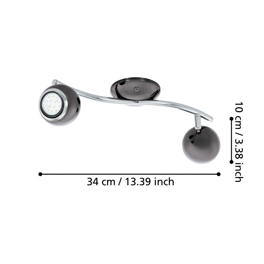 EGLO - LED Bodové svítidlo 2xGU10/3W LED