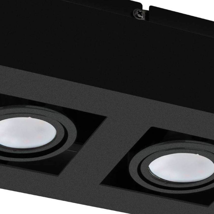 Eglo 31063 - LED Bodové svítidlo MENDOZA 2xLED/4,7W/230V 3000K černá