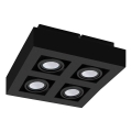 Eglo 31065 - LED Bodové svítidlo MENDOZA 4xLED/4,7W/230V 3000K černá