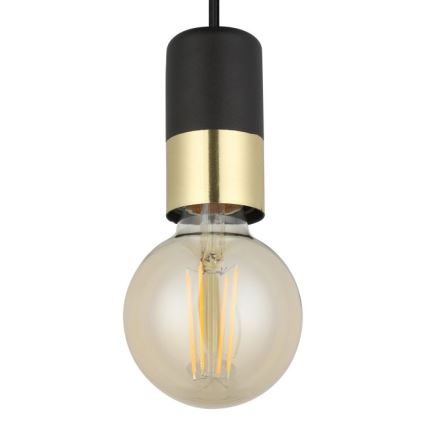 Eglo - Lustr na lanku 1xE27/40W/230V černá/zlatá