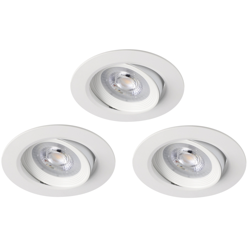Eglo 31162 - SADA 3x LED Stmívatelné podhledové svítidlo SARTIANO LED/3,5W/230V IP23 bílá