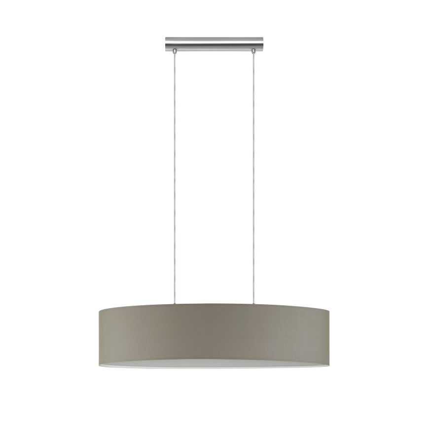 Eglo - Lustr na lanku 2xE27/60W/230V taupe