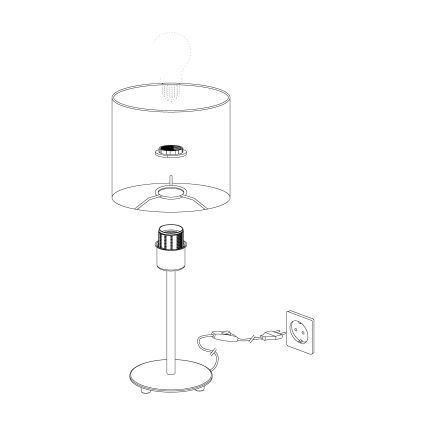 Eglo - Stolní lampa 1xE27/60W/230V