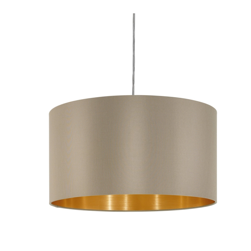 Eglo - Lustr na lanku 1xE27/60W/230V taupe