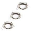 Eglo 31692 - SADA 3x LED Podhledové svítidlo TEDO 1xGU10/5W/230V