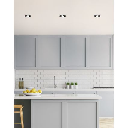 Eglo 31695 - LED RGBW Stmívatelné podhledové svítidlo SALICETO-Z LED/4,7W/230V 2700-6500K černá