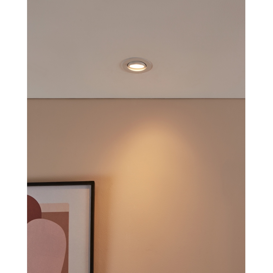 Eglo 31696 - LED RGBW Stmívatelné podhledové svítidlo SALICETO-Z LED/4,7W/230V 2700-6500K bílá