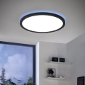 Eglo 31703 - LED RGBW Stmívatelné stropní svítidlo ROVITO-Z LED/14,6W/230V 2700-6500K pr. 29,5 cm černá
