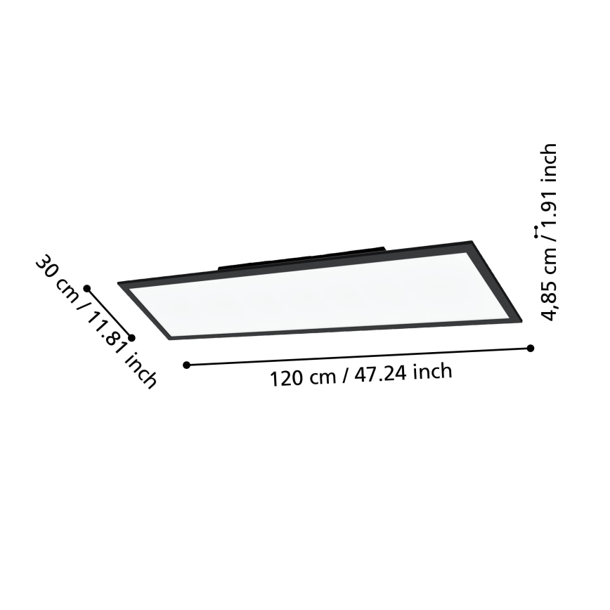 Eglo 31726 - LED Stmívatelné stropní svítidlo SALOBRENA-Z LED/33,5W/230V 2700-6500K černá