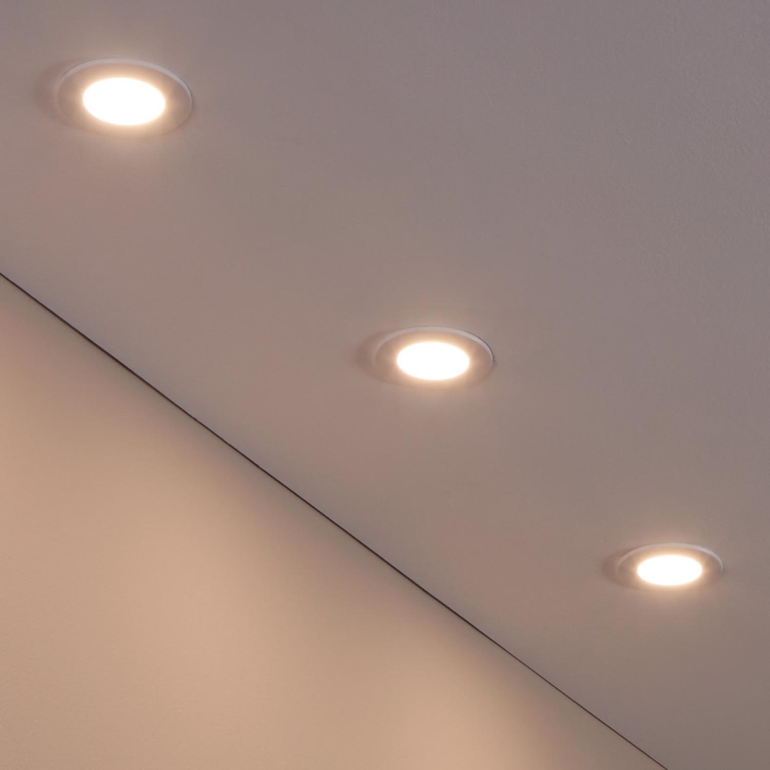 Eglo 31741 - SADA 3x LED Stmívatelné koupelnové podhledové svítidlo FUEVA-Z 1xLED/2,8W/230V 2700-6500K IP44 bílá