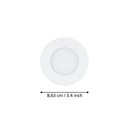 Eglo 31741 - SADA 3x LED Stmívatelné koupelnové podhledové svítidlo FUEVA-Z 1xLED/2,8W/230V 2700-6500K IP44 bílá