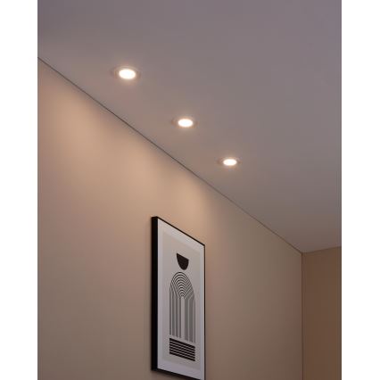 Eglo 31741 - SADA 3x LED Stmívatelné koupelnové podhledové svítidlo FUEVA-Z LED/2,8W/230V 2700-6500K IP44 bílá pr. 8,5 cm